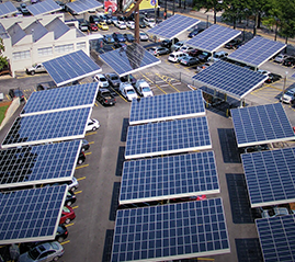 Sistem pemasangan carport pv